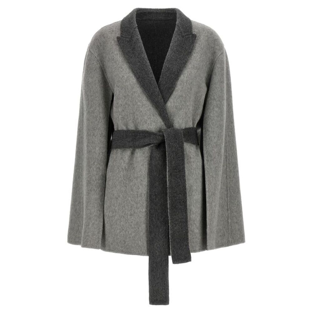Alberta Ferretti Gray Wool Women's Cardigan